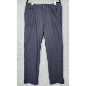 LULULEMON ABC Pants Mens 34 Black Actual 36x29" Athleisure Straight Chino